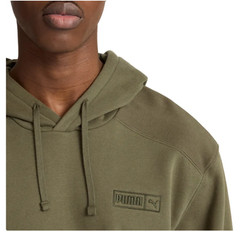 PUMA Men’s Fleece Hoodie Regular Fit Kangaroo Front Pocket Green Size XXL