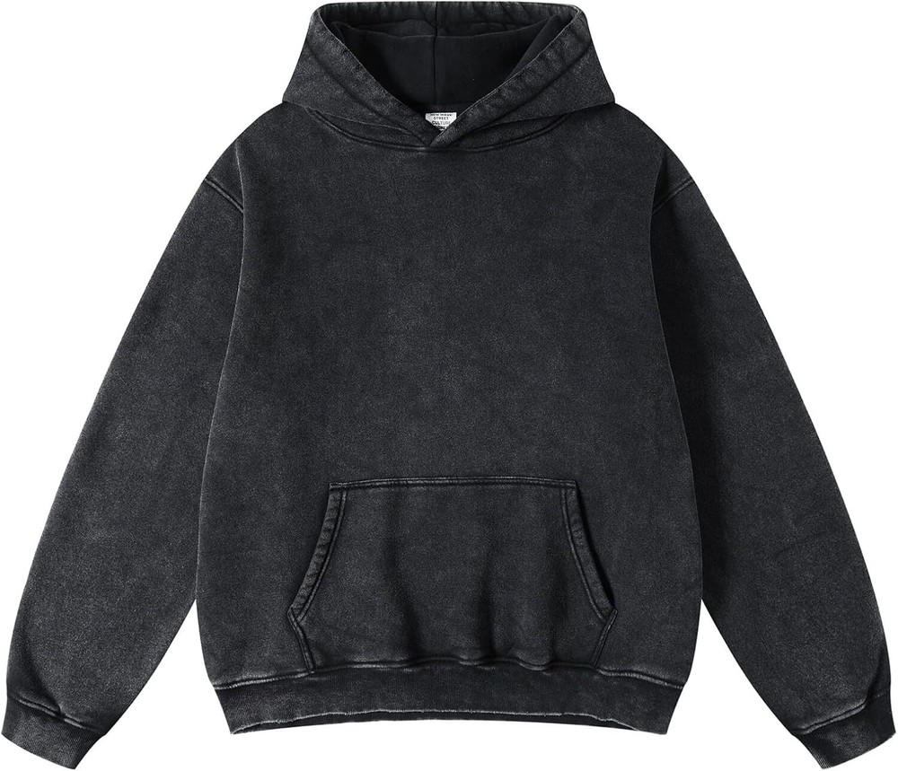 Mens Pullover Oversized Hoodie Cotton Hooded Sweatshirt Heavyweight Hoodie