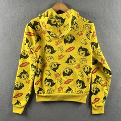 Southpole Astro Boy Hoodie Junior Size Small Yellow AOP Hooded Sweatshirt Boys