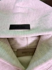 NWT Fear of God ESSENTIALS Hoodie Light Heather Oatmeal Grey Size XL –