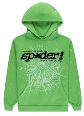 Spider Hoodie P*nk (Punk) V2 Rhinestone Green Size Small