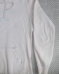 Triple Five Soul 555 Hoodie Pockets Womens Size L Long Sleeve Beige Vintage