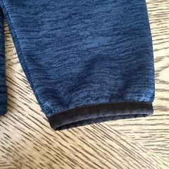 Under Armour Mens Fleece L Navy Blue Heathered Fleece Quarter Zip Pullover