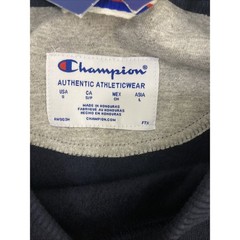 Champion Men Small Sweatshirt Navy Blue Round Neck Long Sleeves New