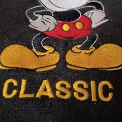 Vtg Mickey & Co Mickey Mouse Sweatshirt Mens XL Black Embroidered Logo Jersey