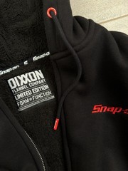 Snap on Dixxon Heavyweight Sherpa Lined Full Zip Hoodie Black NWOT XL