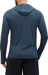 Men’s UPF 50+ Sun Hoodie UV Protection Long Sleeve Fishing Hiking Workout Top 20