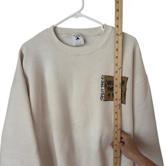 VTG Will Watch Football For Food Sweatshirt Sz XL Split Tee 90s Graphic Crewneck