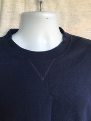 Thick Material Jerzees Cotton Sweats Sweatshirt Size L Blue Solid