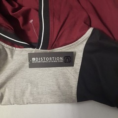 Distortion Mens Hooded Shirt Size Large Pullover Casual Long Sleeve Sweater