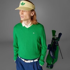 Adidas Premium Cashmere Knit Golf Casual Sweater ‘Green’ – Size Medium (M)