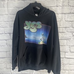 Gildan Men’s Y2K Streetwear Blokecore Yes Band Yesstories Graphic Hoodie Size XL