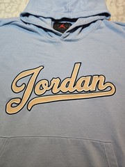 Jordan Flight MVP Fleece Pullover Hoodie Men’s Large Blue Gray Jumpman