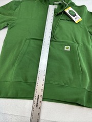 John Deere Hoodie Men’s Quarter Zip Heavyweight Sweatshirt Green Size Small NWT