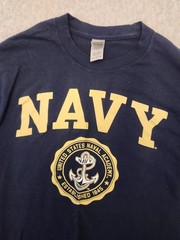 Gildan Vintage Sweatshirt Men’s Small Blue United States US Navy Academy Retro