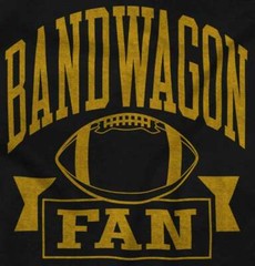 Bandwagon Fan Funny Football Sports Gift Adult Long Sleeve Crew Sweatshirt