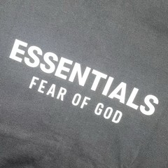 Fear of God Essentials Classic Full Zip-Up Hoodie Jet Black Size XL