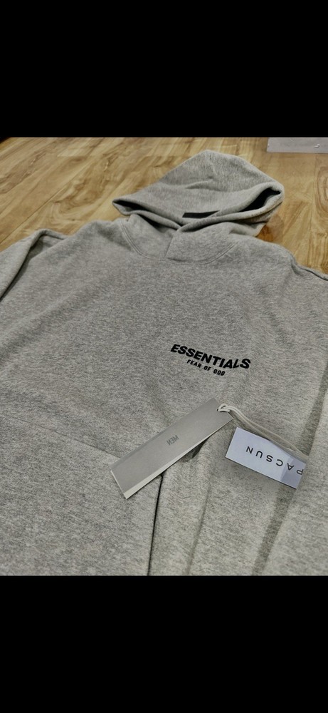 Dark Oatmeal Hoodie Essentials Fear of Gods M