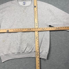 Russell Athletic Sweatshirt Mens Large Gray Blank Plain Crewneck Fleece Pullover