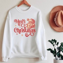 Christmas Sweatshirt Retro Holiday Festive Apparel