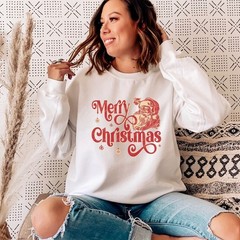 Christmas Sweatshirt Retro Holiday Festive Apparel