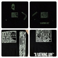 BAPE × Astro Boy full zip hoodie Black A Bathing Ape Size L