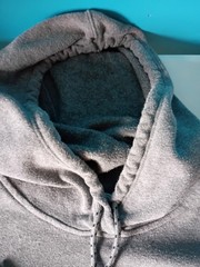 Reebok Women’s/Teens Soft Gravity Hoodie Gray Adult XL, Drawstring, Zip Pocket