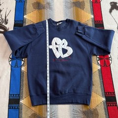 Vintage FUBU The Collection Navy Blue FB Logo Crewneck Sweatshirt Mens L USA