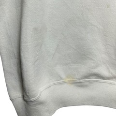 90s Wolf Sweatshirt Mens Large White Fleece Nature Fall Winter Snow Pullover