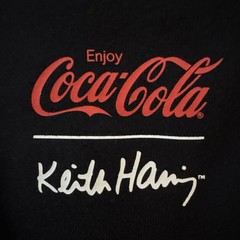Uniqlo UT Keith Haring Coca-Cola Sweatshirt Mens XXS Black Crewneck Pop Art Logo