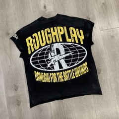 Roughplay Tee Vintage Washed Rhinestone Men’s T-Shirt New Style