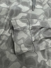 Burlebo Hoodie Mens Dri Fit Performance Outdoors Grey Camo Size 2XL