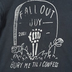 Fall Out Boy Grave Crewneck Sweatshirt Bury Me Til I Confess Black Size L