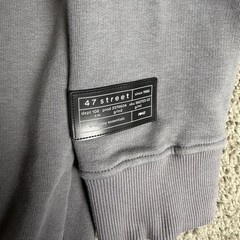 47 Street Hoodie Mens L Gray From The Inside Out Graphic Print Drawstring