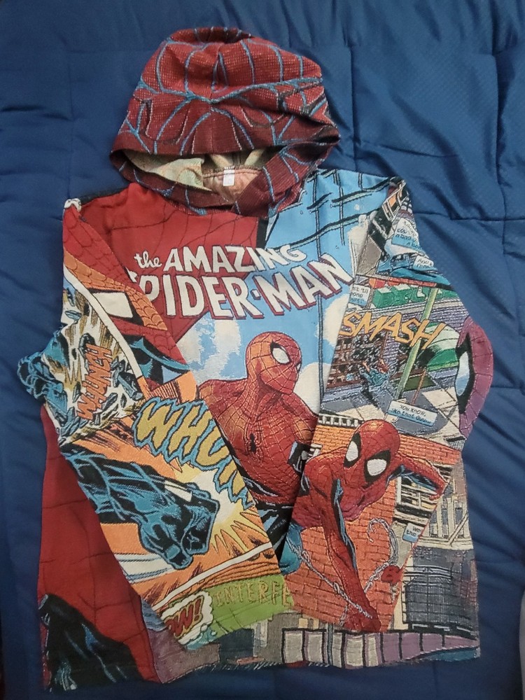 The Amazing Spider-Man.Beautiful Pullover Hoodie Size Large Orig by Tapestry.New