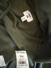 Mode of One Mens Long Sleeve Oversized NY Hoodie in Wild Ivy Size XXL
