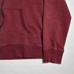 Tommy Hilfiger Men’s Size Medium Full Zip Hoodie Burgundy Red Long Sleeve Logo