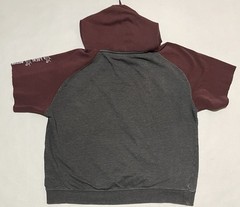 Local Motion Hoodie Sweatshirt Surf Size LARGE Short Sleeve DIY CUT skate