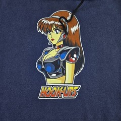 Vintage Hookups Hook Ups Dream Girl Jeremy Klien Anime Skate Hoodie, XL 24×29″