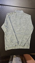 Johnnie-O Pullover Mens M Green/Gray Iguana Mickey 1/4 Zip Golf/Surf Long Sleeve