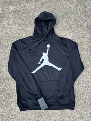 Nordstrom Michael Air Jordan Black Graphic Print Pullover Hoodie Sz Large Logo