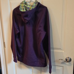 Under Armour Logo Fleece Pullover Hooded Hoodie Purple/Green Men’s Regular M