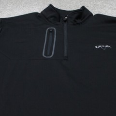 Callaway Sweatshirt Mens XL Black 1/4 Zip 100% Polyester Long Sleeve Pullover