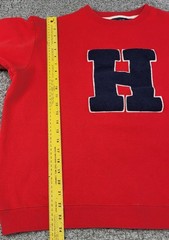 Vintage Tommy Hilfiger Sweatshirt Men’s Size Large Red Crewneck Pullover 90s