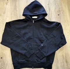 Fear of god Essentials Metallic Jet Black Zipups Size S
