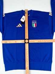 Adidas Italy DNA Crew Sweatshirt Men’s Bold Blue Soccer JZ2060