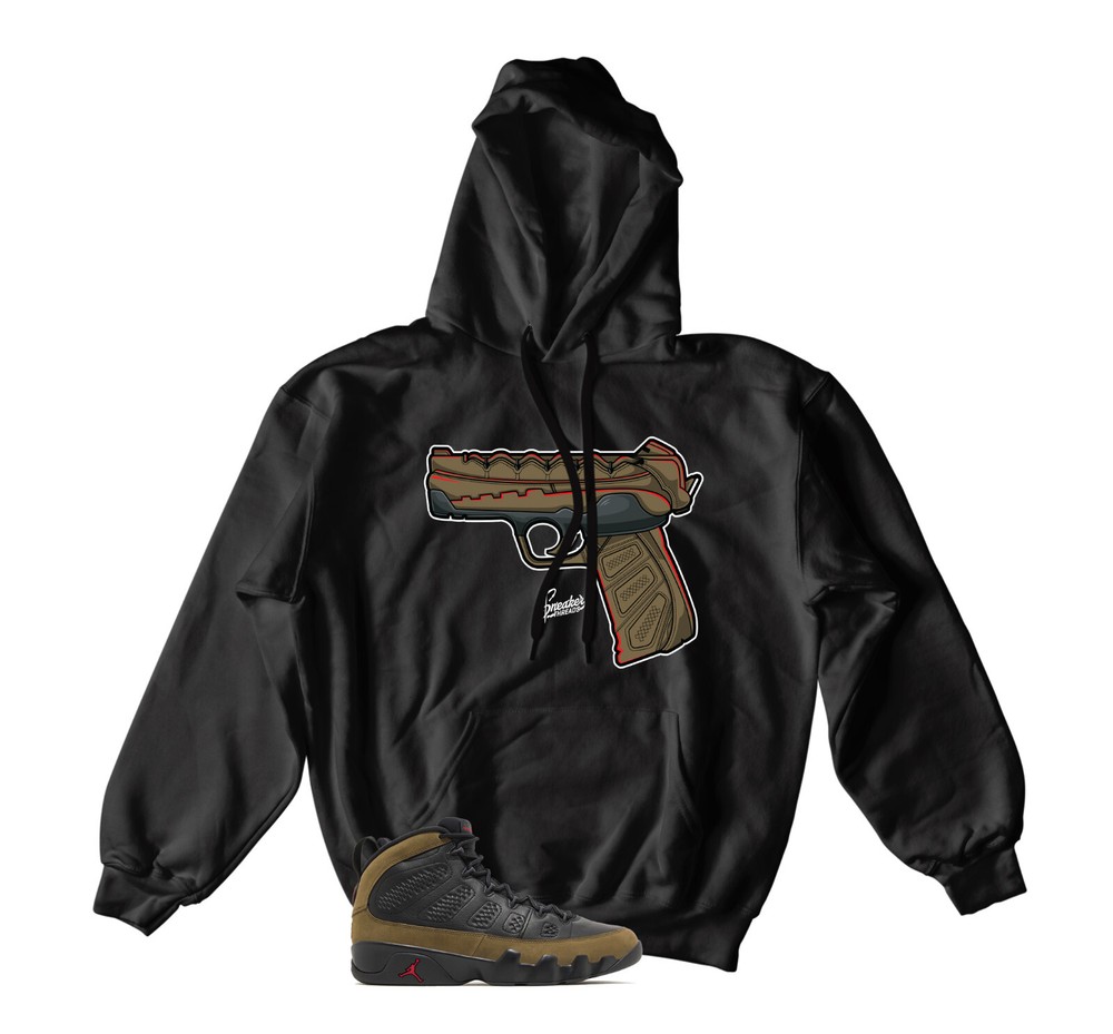 Hooded Sweatshirt To Match Jordan 9 Olive – On Point Hoody