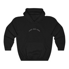 JUST DO YOU (hoodie) – pullover graphic oversize style – Black White Grey Red