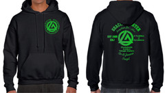 Gracie Jiu Jitsu MMA Fighter Hoody Hoodie hooded sweat shirt 2 side Neon