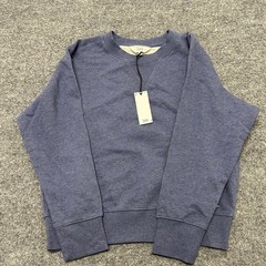 Lee Sweatshirt Mens Size M Blue Relaxed Fit Cotton Blend Crew Neck Pullover NWT